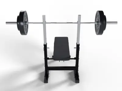 Bench Press 3D model shop