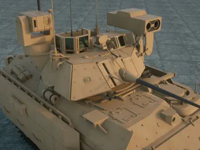  M2A3 TANK 3D model 3D model