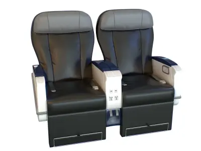 Airplane First Class Seat 3D model