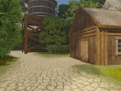 Mountain Village Pathway 3D model