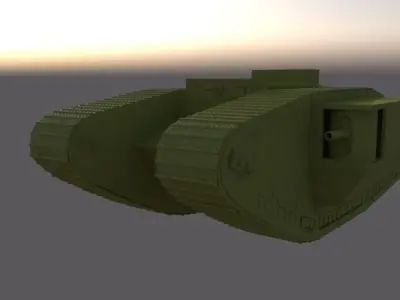 english tank mark 5 3D model