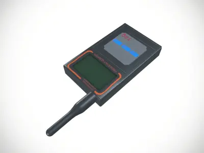 Frequency Meter Low-poly 3D model