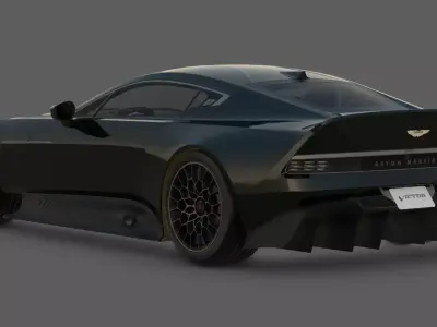 2020 Aston Martin Victor 3D Model  One-of-One V12 Masterpiece 3D model
