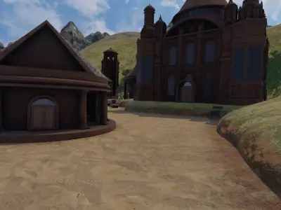 Mountain Village Settlement 3D model purchase