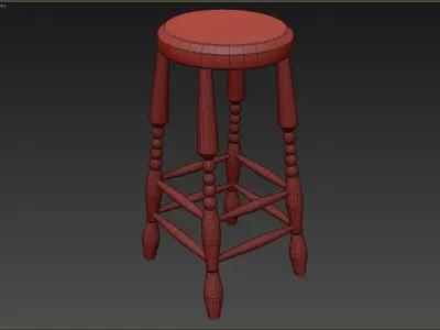 Medieval Rustic Low-poly 3D model