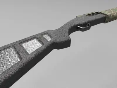 Shotgun M1014 Low-poly 3D model