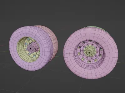 Truck tire Free 3D model