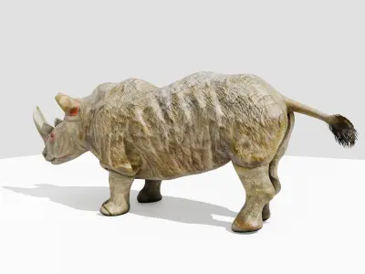 Rhino Low-poly 3D model purchase
