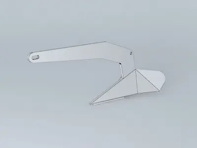 Delta anchor 4 kg 3D model
