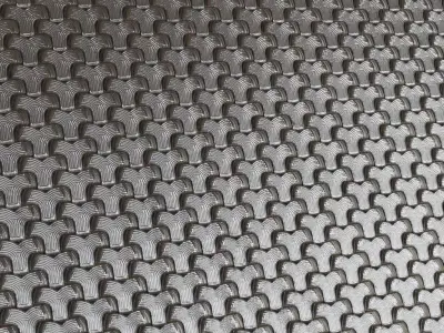 Sci-Fi Rusty Bolted Metal Panel PBR Seamless Texture