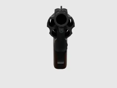 revoler 40 Low-poly 3D model
