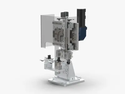 Double Station Cam Manipulator Mechanism 3D model