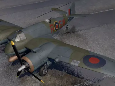 Bristol Beaufighter Mk-10 3D model