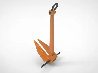 Danforth Anchor 3D model