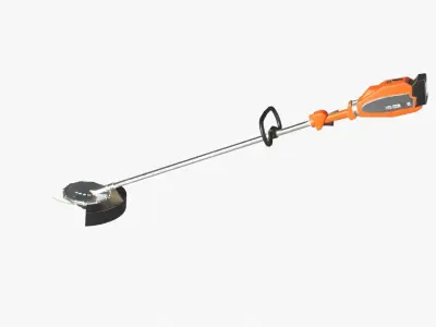 Cordless Brush Cutter Low-poly 3D model