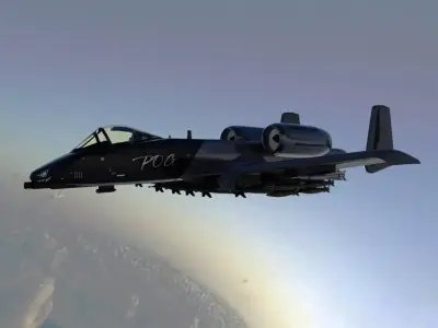 Fighter jet in the game 3D model