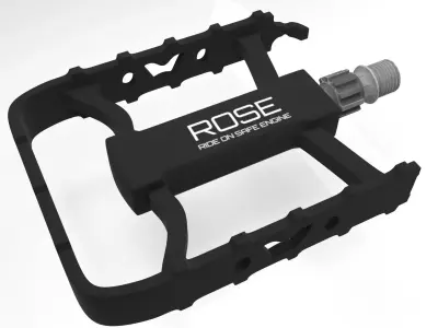 ROSE MTB CNC Pedal Black Low-poly 3D model Low-poly 3D model