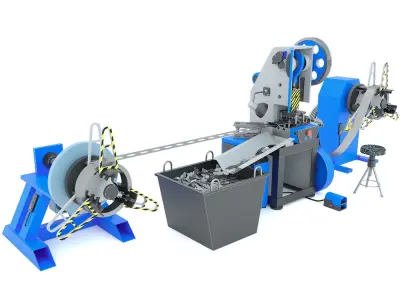 Machine tool mechanical press stamping line K2116 3D model