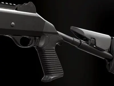 M1014 - Model and Textures Low-poly 3D model