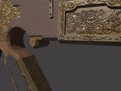 Etherion Blaster Low-poly 3D model