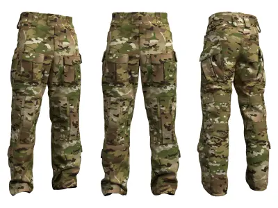VKPO 3 Russian Army Combat Pants - Marvelous Designer 3D model