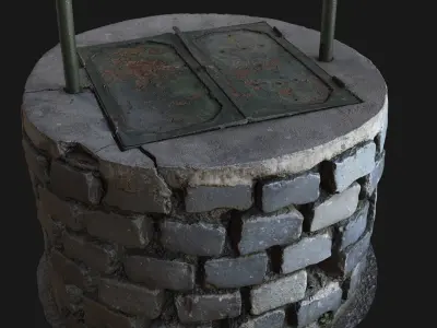 Village Well 01 - Stonelake3D Low-poly 3D model