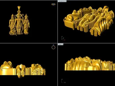 Ramparivar pendant Artwork-89 3D print model
