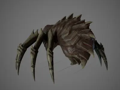 Spider Low-poly 3D model 4
