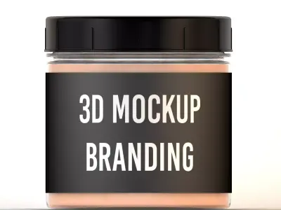 Plastic Jar 3D Model 3D model