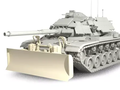 M9 Bulldozer 3D print model