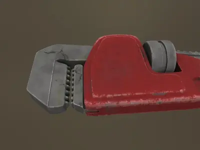 Pipe Wrench 3D model get