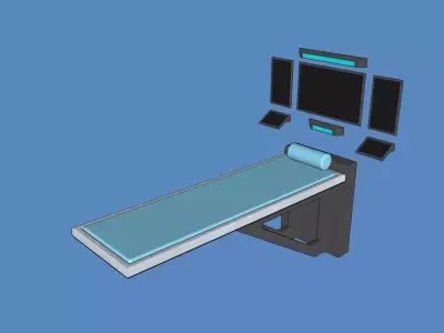 Sci-fi Medical Biobed Free 3D model