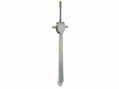 Sword 8 Low-poly 3D model