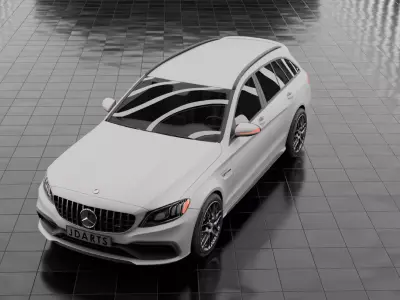 Mercedes car c63 3D model