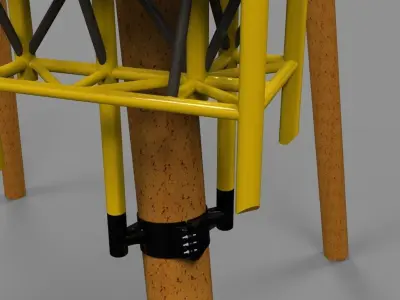 Boat landing platform Free 3D model