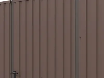 Metal Fence 2 3D model