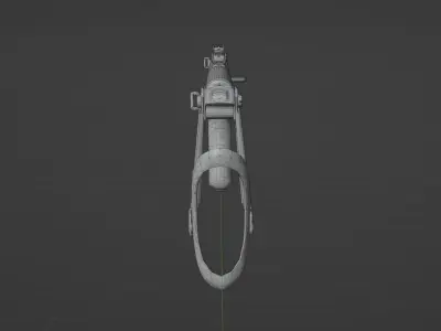 PPSH 42 Low-poly 3D model