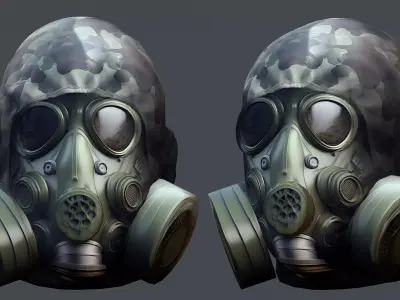 Helmet 3d model military combat Military Low-poly Low-poly 3D model 31