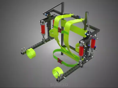ERGONOMIC POWER ASSIST SYSTEM ARM HAND EXOSKELETON SUIT LIFTER 3D model