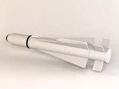Missile 3D model 4