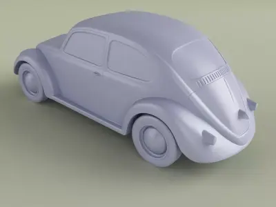 Volkswagen Beetle  1958 3D print model