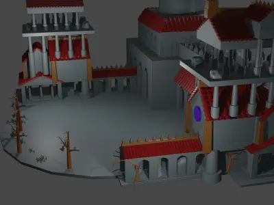 CASTILLO ROMANO 3D model