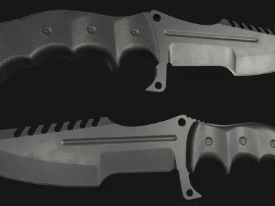 MX-8054 Knife Low-poly 3D model