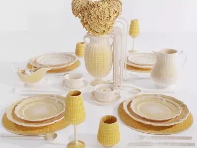Table setting-H66 3D model