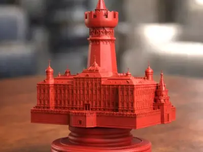 Russian Grand Kremlin Palace Rook Cheass Piece 3D print model