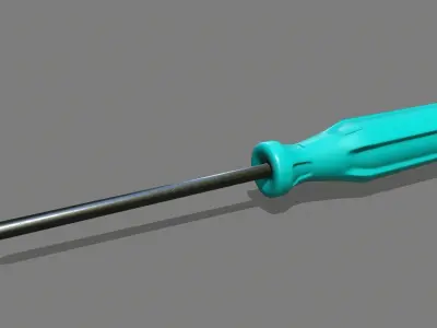 screwdriver Low-poly 3D model 28