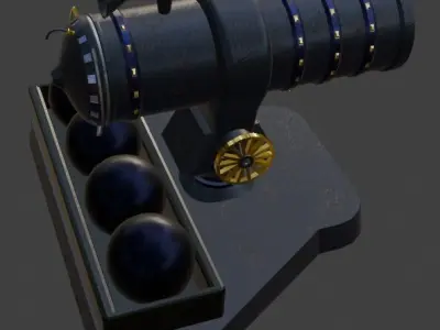 TD Tower 004 Low-poly 3D model