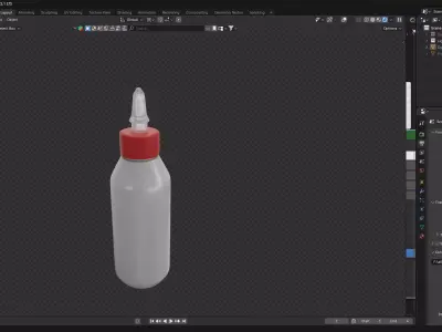 Glue bottle 3D model