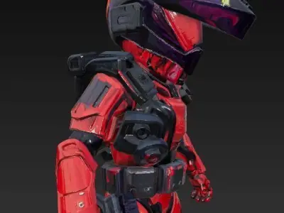 Redhawk Jupiter Armored Space Patrolman 3D model