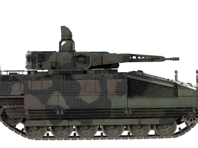 Puma 6x6 IFV Low-poly 3D model